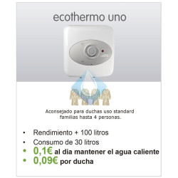 Eco Thermo Titán 30 Ltrs La solución perfecta para el agua caliente