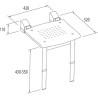 Asiento de ducha con patas