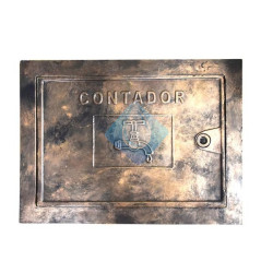 Puerta contador Aluminio Acabado bronce