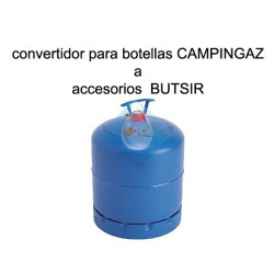 Adaptador Convertidor Botella Azul Camping a  aparatos Butsir (botella naranja)