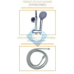 Ducha combi Monomando Sioux Roud  80/120